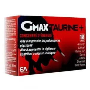 GRANIONS Ea Pharma Gmax-Taurine+ Ampoules Buvables 30x2mlVendu parparasanteonline