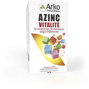 Comparateur de prix : Arkopharma Azinc Adulte Vitalité Vitamines C & E Zinc 120 gélules