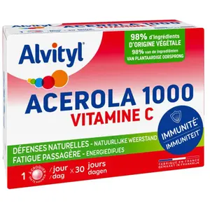 Alvityl acérola 1000 vitamine c 30 comprimés