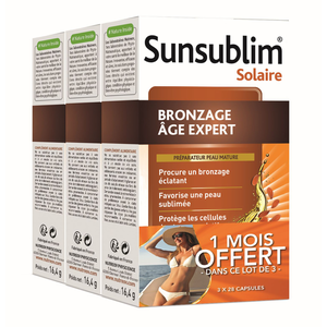 Nutreov Physcience Sunsublim Bronzage Age Expert Lot de 3 x 28 capsules pas cher