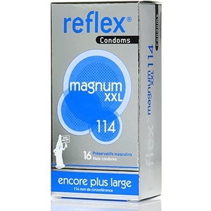 POLIDIS Reflex Condoms Magnum XXL Préservatifs Encore Plus Large x 12 + 4 Gratuits pas cher