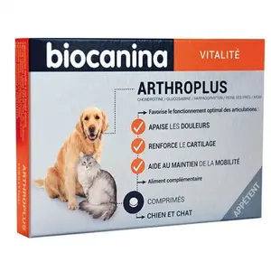 Biocanina Arthroplus Chien et Chat 40 comprimés appétents pas cher