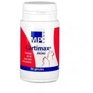 Comparateur de prix : MP Labo Cartimax Métabolisme Articulaire Petit Chien Chat (-4kg) 50 gélules