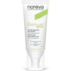 Noreva Exfoliac Fluide Solaire Matifiant Spf50+ 40ml pas cher
