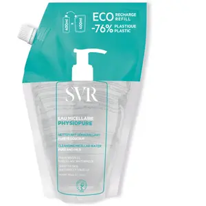 Comparateur de prix : SVR - Physiopure Eau Micellaire Refill 400ml Eau micellaire unisex