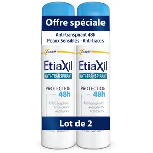 Etiaxil Etiaxil Déodorant Anti-Transpirant 48h Aérosol 2x150ml