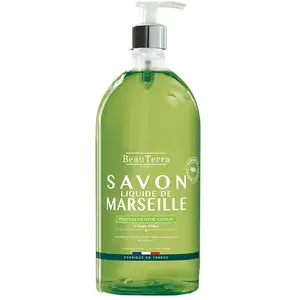 Comparateur de prix : Beauterra Savon Liquide de Marseille Menthe Citron 1L
