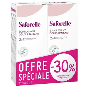 Comparateur de prix : Saforelle Soin & Hygiène Soin Lavant Doux Lot de 2 x 500ml