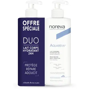 Comparateur de prix : Noreva Aquareva Lait Corporel Hydratant 24H Lot de 2 x 400 ml