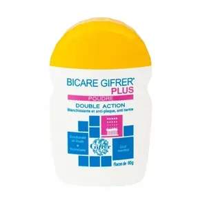 Gifrer Bicare Plus Bicarbonate de Soude + Bromélaïne Mentholée 60 g pas cher