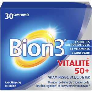 Comparateur de prix : MERCK Bion 3 Vitalité 50+ SENIOR Complément Alimentaire Cure 1 mois - 30 comprimés