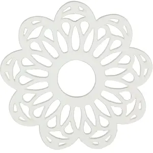 Comptoir de Famille - Dessous de plat Rhodonea blanc cassé - D.20 cm T.U pas cher