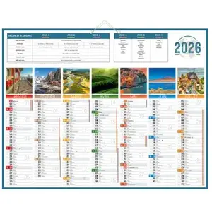 Bouchut Calendrier bancaire Planète - 43 x 55 cm pas cher