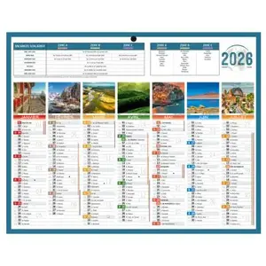 Bouchut Calendrier bancaire Planète - 21 x 26,5 cm pas cher