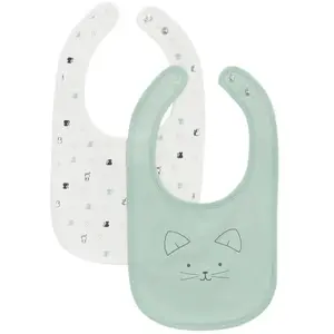 Lot de 2 bavoirs Chatons / SaugeVendu paraubert