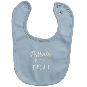 Bavoir annonce parrain  BLEU Maïka pas cher