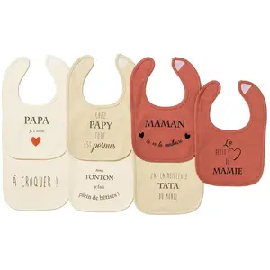 Maïka Lot 7 Bavoirs bébé Argilus pas cher