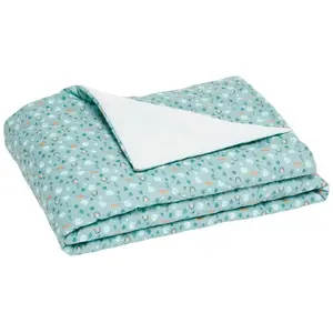 Au coeur de la jungle Couverture matelassée Eucalyptus pas cher