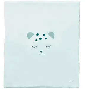 Couverture bi-matière Au coeur de la jungle VERT Petit à petit pas cher