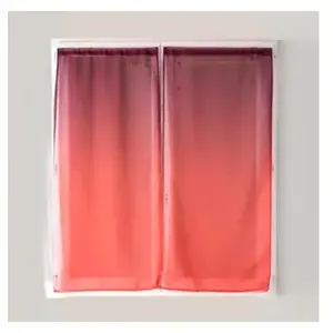 Home Maison Paire de voilage en étamine imprimée dégradée (60x 135 cm - Prune) pas cher