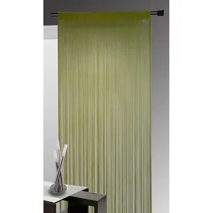 HOME MAISON Rideau à Fils Spaghetti Anis 90 x 240 cm