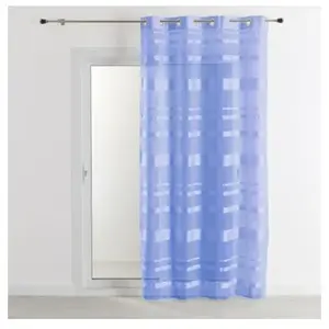 Home Maison Voilage rayures horizontales (140x240 cm - Bleu) pas cher