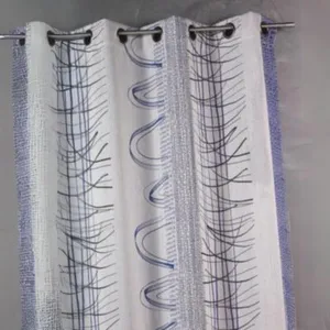 Homemaison Rideau En Jacquard À Rayures Verticales Aux Imprimés Graphiques TU pas cher