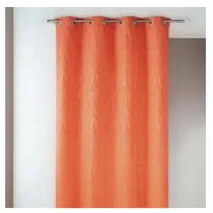 Home Maison Rideau en jacquard fantaisie (135x260 cm - Orange) pas cher