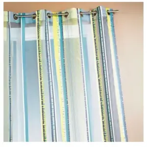 Home Maison Voilage En Organza Jacquard À Rayures Verticales Colorées TU pas cher