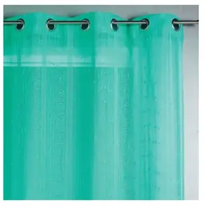 HomeMaison Voilage tissé et fileté (140x240 cm - Turquoise) pas cher