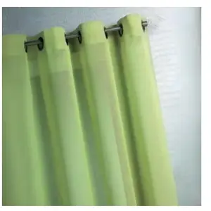 Home Maison Voilage uni en étamine (140x240 cm - Vert tilleul) pas cher
