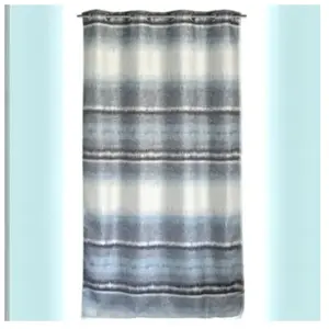 Home Maison Rideau d'ameublement en jacquard style IKAT (140x260 cm - Argent) pas cher