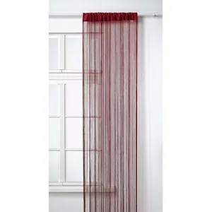 Comparateur de prix : Homemaison BRISE Rideau de Fils Mercerisés - Bordeaux - H 90 x L 240 cm