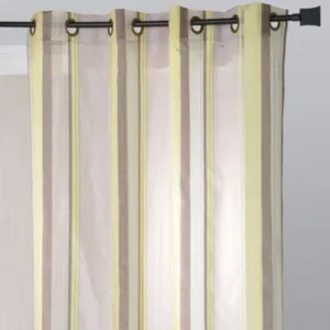 HomeMaison Voilage avec des Rayures Verticales (140x240 cm - Taupe) pas cher