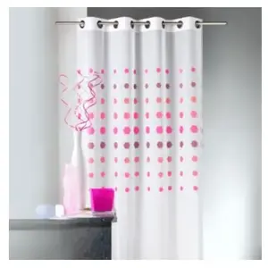 Home Maison Voilage fantaisie à pois géométriques (140x240 cm - Violet) pas cher