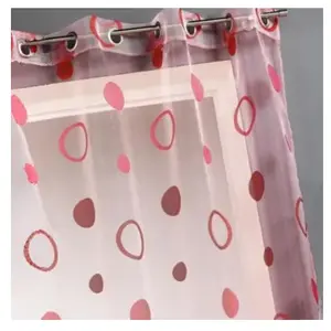 HOME MAISON Voilage organza jacquard aux motifs cercles Pim... pas cher