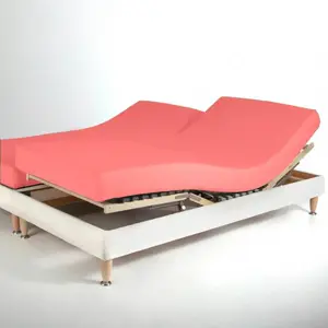 Drap-housse sommier articulé coton TERTIO® - Pêche pas cher