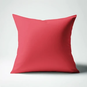 Taie d'oreiller coton TERTIO® - Rouge Carmin pas cher
