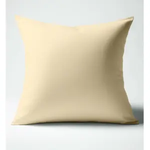 Taie d'oreiller polycoton TERTIO® - Beige Ficelle pas cher