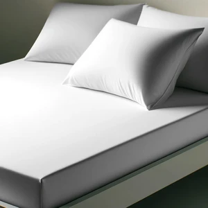 Drap-housse coton TERTIO® - Blanc pas cher