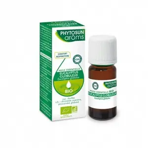 Comparateur de prix : PHYTOSUN AROMS Huile essentielle bio d'Eucalyptus globulus flacon 10ml
