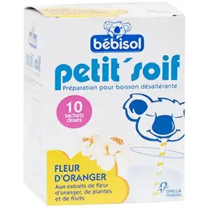 Bébisol Petit'Soif Fleur d'Oranger 10 sachets doses pas cher