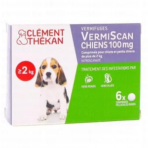 Comparateur de prix : Clement Thekan Vermifuges Vers Plats Et Ronds Chien 2-10 kg 6 Comprimés