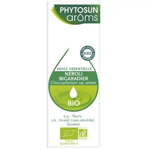 Comparateur de prix : Phytosun Arôms Huile Essentielle Néroli Bigaradier Bio 2ml