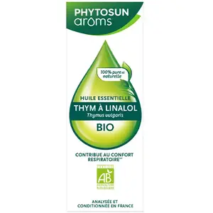 Comparateur de prix : Phytosun Arôms Huile Essentielle Thym à Linalol Bio 5ml