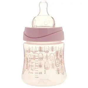 Bébisol Biberon Anti-Colique Silicone Col Large 0 - 36 mois Lapins Bla...