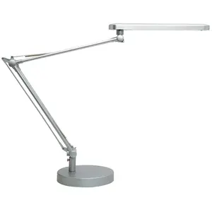 Comparateur de prix : Unilux Lampe De Bureau Led à Double Bras En Couleur Métallique 56w
