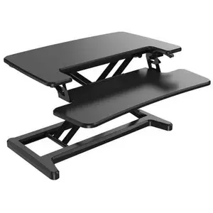 Unilux Ergodesk 2 Poste Assis-Debout Noir