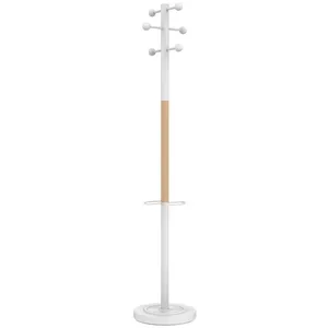 UNILUX Porte-manteau ACCESS 6 Patères Hêtre Blanc pas cher