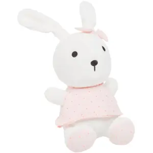 Peluche Lapin Ecru Rose pas cher
